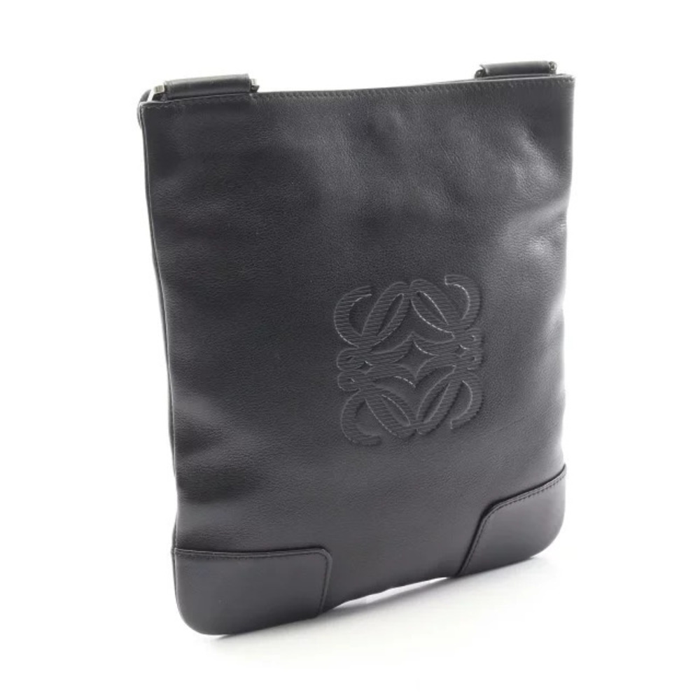 Loewe Shoulder Bag Black Anagram Leather
